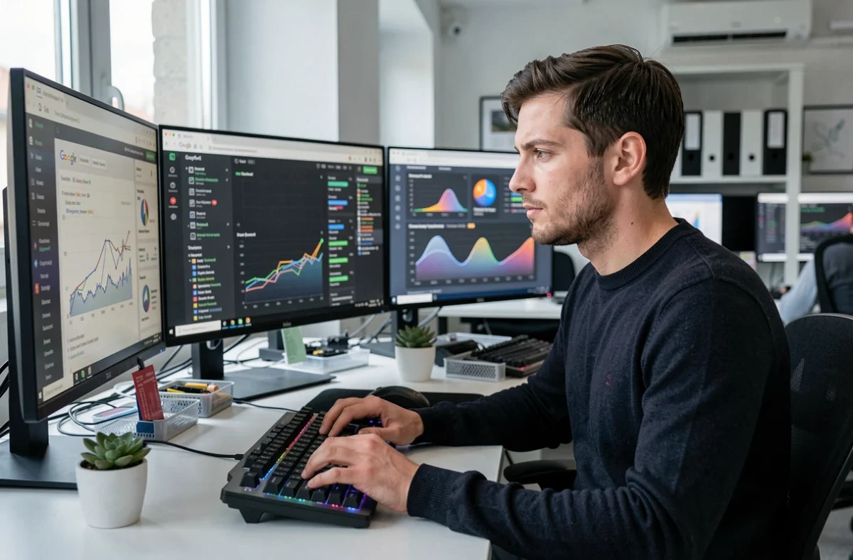 Ingénieur data de DATASOLUTION gérant des campagnes Google Ads avec des outils d'automatisation