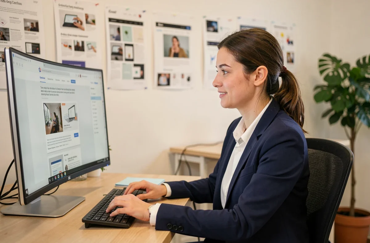 Designer web de l'agence Digitalille travaillant sur la création d'un site internet à Lille