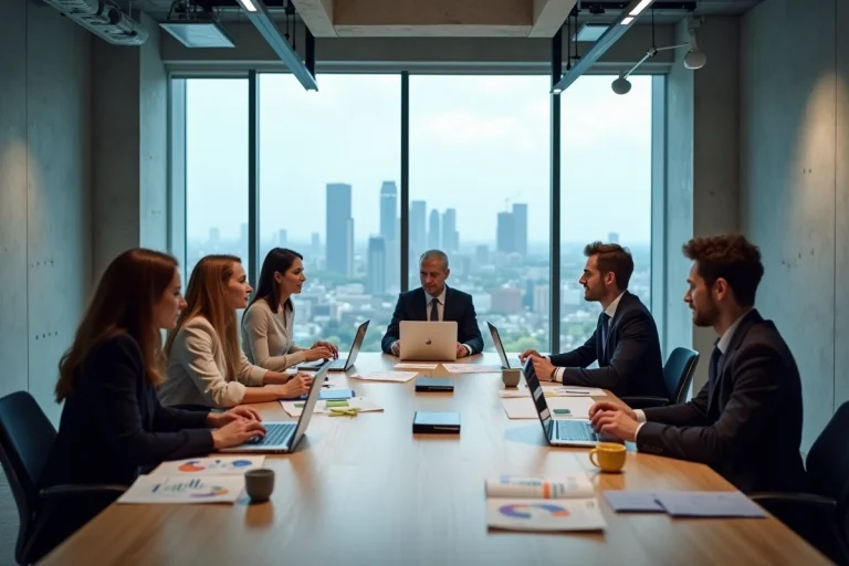 Réunion collaborative de dirigeants au Kellogg Innovation Network